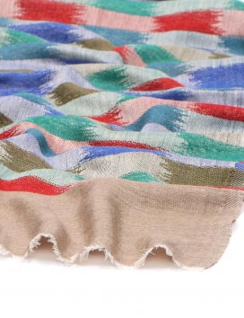 Soft Beautiful Jacquard Brick Pattern Pure Cashmere Scarf