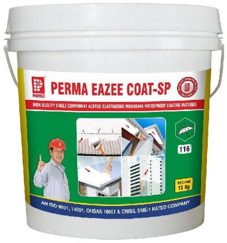 Waterproof Elastomeric Coating, Form : Milky White Liquid