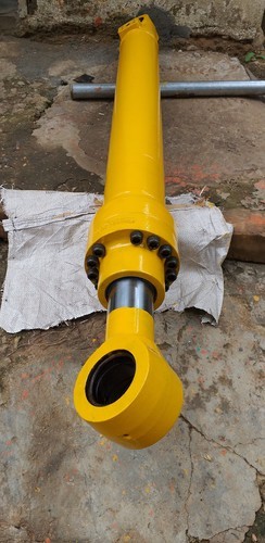 Steel R210 Hyundai Bucket Cylinder, For Industrial, Color : Yellow