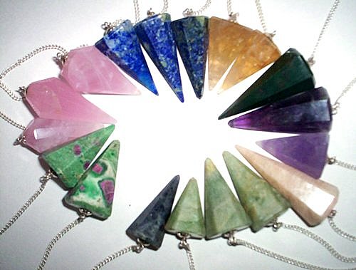 Gemstone Assorted Stones Pendulums For Jewellery