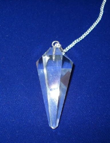 Gemstone Crystal Clear Quartz Pendulum For Jewellery