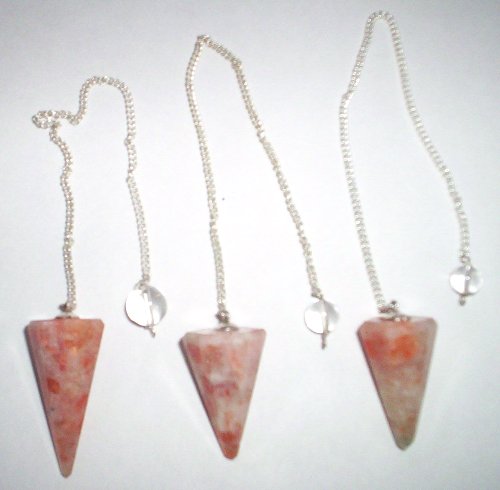 Sunstone Pendulums For Reiki Healing, Jewelry Making