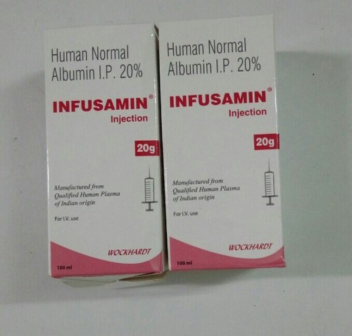 INFUSAMIN HUMAN ALBUMIN 20%, Packaging Type : Plastic Bottle