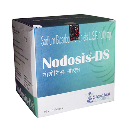 NODOSIS – DS SODIUM BICARBONATE TABLETS, For Clinical, Hospital Etc., Packaging Type : Plastic Bottle