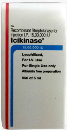 STREPTOKINASE INJECTION 2.5 / 5 / 7.5 / 15 LAC IU