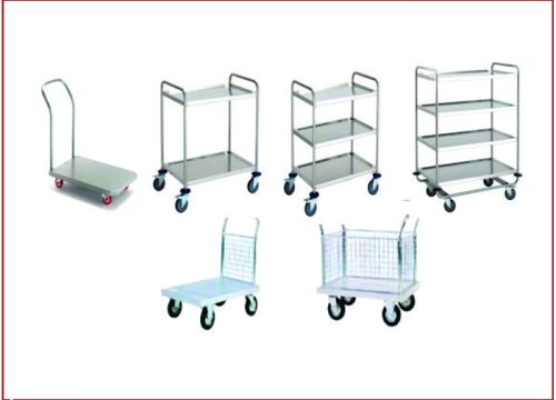 GENERAL PURPOSE TWO AND THREE SHELVE PLATFORM TROLLEYS