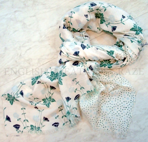 ENGLISH CREATIONS Silk Cotton Printed Scarves, Style : EC-2875-A