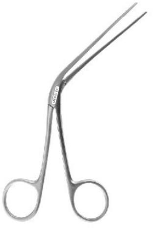 Polished Stainless Steel Tilley Aural Forcep, Color : Silver