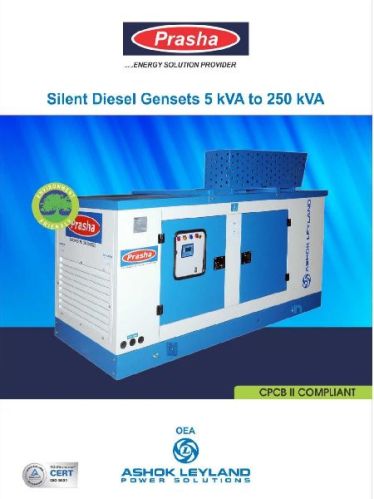 ASHOK LEYLAND 50 Hz 15 KVA SILENT GENERATOR, Rated Voltage : 220V, 240V, 380V, 440V