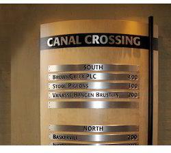 Aluminum Direction Signage, Color : Yellow, Customized