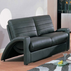 Black Leather Sofa