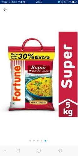 Soft FORTUNE SUPER BASMATI RICE, Packaging Type : Plastic Bags