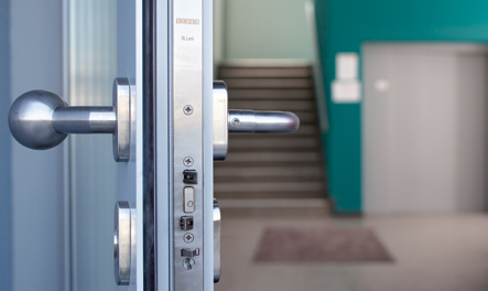 Panic Lock For Double Leaf Doors