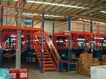 Colour Coated Steel Modular Mezzanine Floor, For Godown, Workshop, Feature : Corrosion Protection, Easy To Install