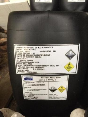 Nitric acid, Brand Name : LENTA, EINECS No. : 231-714-2