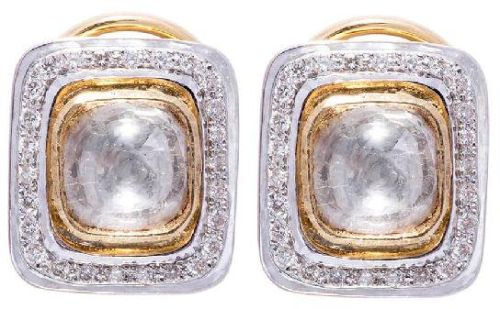 Diamond earrings, Set Contains : 1 Pair Of Earring