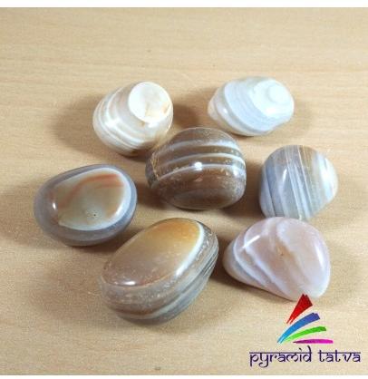 Banded Agate Tumbled Stone 1