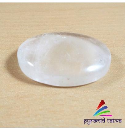 Clear Quartz Crystal Worry Stone