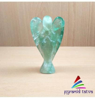 Green Fluorite Angel, Size : 4 To 5 Inch