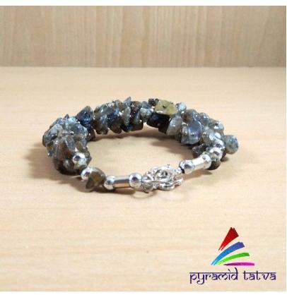 Labradorite Uncut Bracelet, Size : 8 Mm