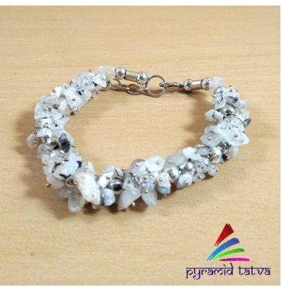 Pyramid Tatva Moonstone Uncut Bracelet