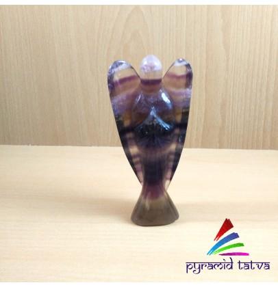 Pyramid Tatva Multi Fluorite Angel, Color : Purple