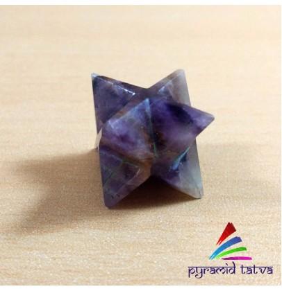 Natural Amethyst Merkaba, Size : 1 Inch