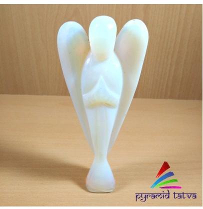 Pyramid Tatva Opalite Gemstone Angel, Color : White