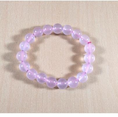 Pyramid Tatva Rose Quartz Beads Bracelet, Size : 10 Mm