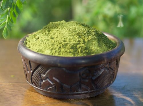 Organic Moringa Leaf Powder, Color : Green