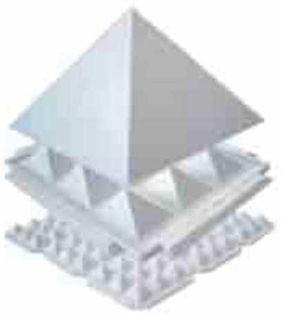 Pyramid Set White Plane