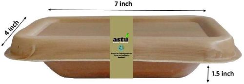 Disposable Areca Container Box, Size : 10 INCH SQURE