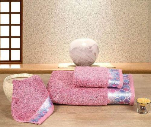 Plain Calvin Towel, Color : Pink
