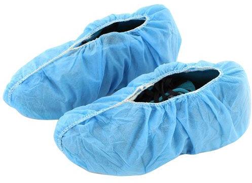 Disposable Shoes Covers, For Hospital, Color : Transparent Blue