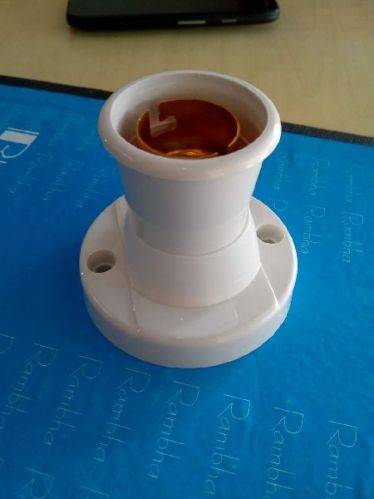 Round Polycarbonate Electric Button Holder