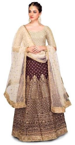 Fashmina Womens Designer Bridal Lehenga Choli And Dupatta-F-7009(C)