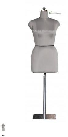 Half Body DFF12G1-Size 12 Adams Ladies Mannequin, For Fashion Display, Color : Grey