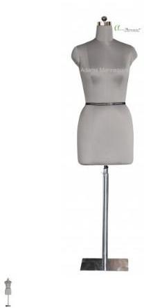 Half Body DFF12G1-Size 8 Adams Ladies Mannequin, For Fashion Display, Color : Grey