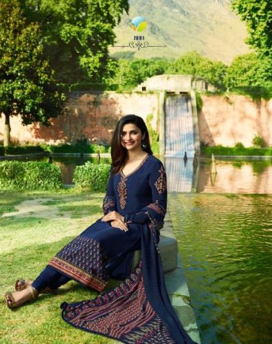 Printed Cotton Salwar Kameez, Color : Orange, Pink, Red