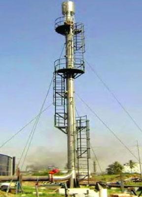 Aspirated Gas Flaring System