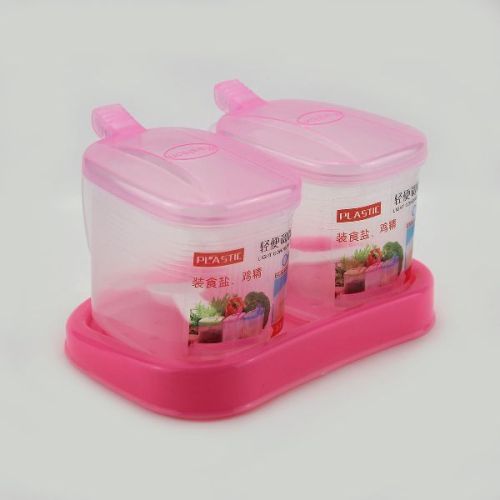Plastic Seasoning Box Set Salt Pepper Condiment Container