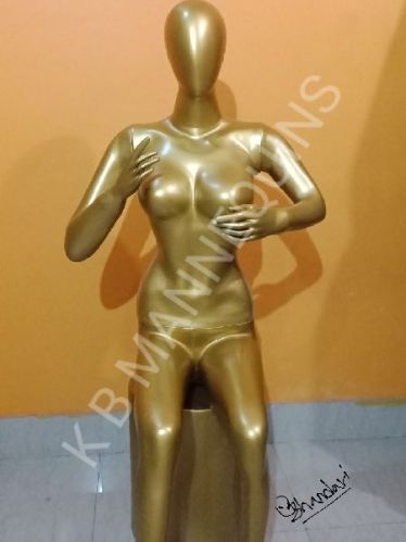 Fiber Sitting Female Mannequin, For Fashion Display, Mall Use, Showroom Use, Feature : Attractive Looks