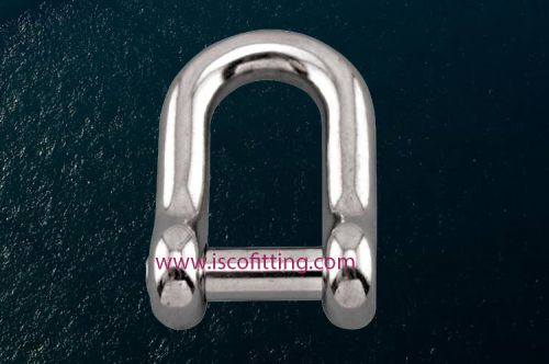 Stainless Steel Straight D Shackle With No Snag Pin