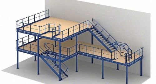Mezzanine Floor, Finishing : Powder Coated
