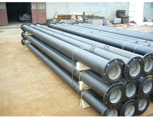 Round Ductile Iron Double Flange Pipes, Length : Up To 6 Inch