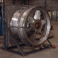 Prati Make Cast Aluminium Electric Tube Axial Flow Fan, Voltage : 220V, 380V, 440V