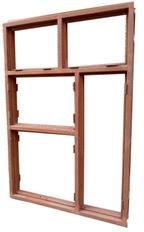 Pressed Window Frame, For Home, Office, Color : Brown