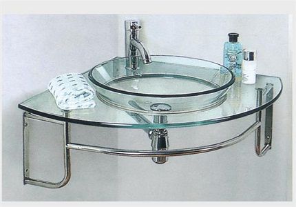 Glass Wash Basin, Color : Green