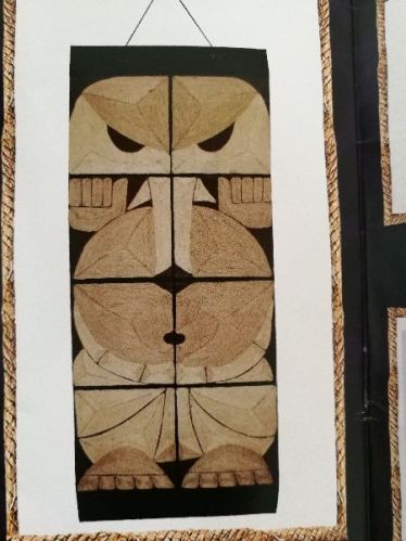 Matt Finish Printed Jute Wall Hanging For Decoration