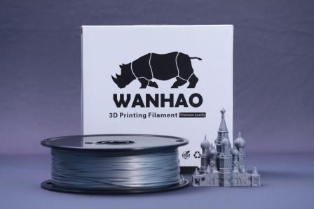 Wanhao 1.75mm PLA 3D Printer Filament, Color : Grey